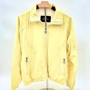 Vintage Early 1980's Windbreaker Kaelin Chiffon Yellow